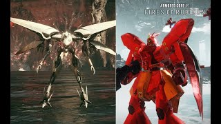 Armored Core 6  Ibis CEL 240 VS MSN04 SAZABI [upl. by Heigl]