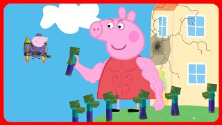 Peppa Pig vs Zombies Part 8 Giant Peppa Cartoon parody [upl. by Petta382]