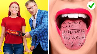 STUDENTS VS TEACHERS EPIC BATTLE  School Hacks And Pranks By 123 GO GOLD [upl. by Truitt]