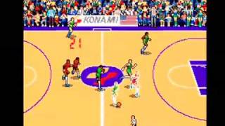 Double Dribble Konami Classic Basketball Arcade Part 2 [upl. by Verner678]