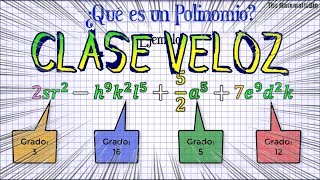 ¿Qué son los Polinomios En 1 Minuto [upl. by Fillender]