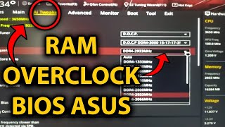 RAM OVERCLOCK ASUS [upl. by Nicholl]