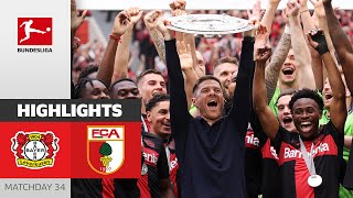 THEY REALLY DID IT  Bayer 04 Leverkusen  FC Augsburg 21  Highlights  Matchday 34 – Bundesliga [upl. by Candace]