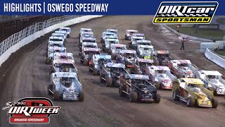 DIRTcar Sportsman Modifieds  Super Dirt Week  Oswego Speedway  October 12 2023  HIGHLIGHTS [upl. by Tai761]