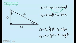 Trigonometria 02  Teoremi triangoli rettangoli con esercizi [upl. by Ilrahc674]
