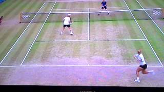 London Olympics 2012 AMURRAY LROBSON vs SLisicki CKas Wimbledon 040812 [upl. by Ardnohsal62]