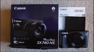 Canon PowerShot SX740 HS Unboxing Test and Review New Vlog Camera [upl. by Nwahsiek]