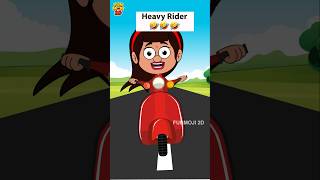 Dont miss the end🤣 funmoji2d rider bike newbike bikelover biker ladyrider comedy cartoon [upl. by Ialokin418]