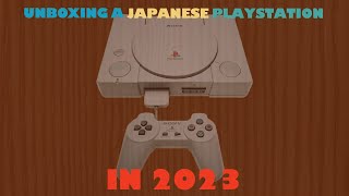 Unboxing a brand new Japanese PlayStation 1 in 2023 [upl. by Busey568]