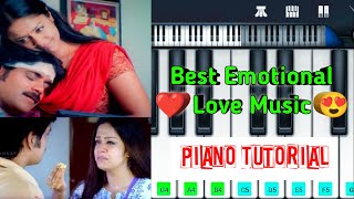 Mass movie bgm piano tutorial  Nagarjuna Jyothika best scenes  sad emotional love music on piano [upl. by Richardo]