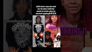 Q50 Sister say she told him his music was trash when he started rapping 🫠🤯 [upl. by Ykroc]