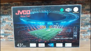 JVCO 43quot Google TV 43DF1GS   Full Unboxing Review  Wisdom Electronics BD  Original JVCO TV [upl. by Nazar289]