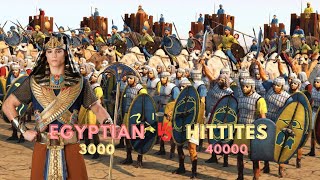 EPIC BATTLE  EGYPTIAN ARMY VS HITTITE ARMY  1274 BCE HISTORICAL BATTLE  CINEMATIC [upl. by Dyolf]