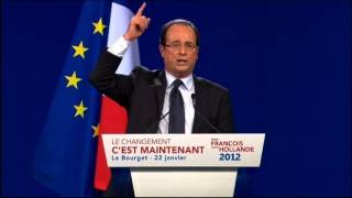 François Hollande quotle changement cest maintenantquot [upl. by Kaazi257]