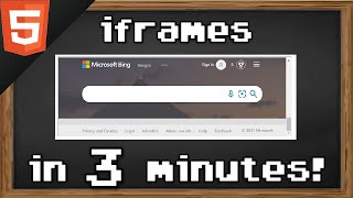 Learn HTML iframes in 3 minutes 🖼️ [upl. by Quitt]