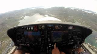 Approach and landing at HammerfestENHF Nordkap Norway [upl. by Tolley]