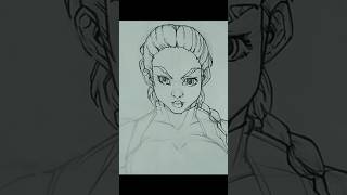 outline detail anime portraitdrawing art figurestudyfiguresketch motivationanimespeeddrawing [upl. by Darrill]