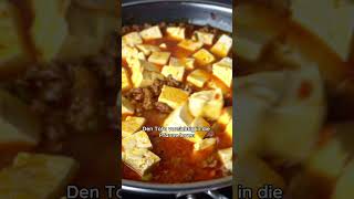 Mapo Tofu  Nudeln 🤩🍜 Mabo Men Rezept shorts nudeln [upl. by Sirron]