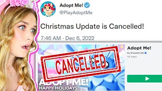 ADOPT ME CHRISTMAS UPDATE HAS BEEN CANCELLED Roblox [upl. by Ynttirb882]