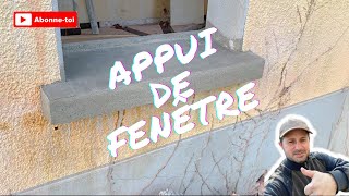 Rénovation maison réalisation d’un appui de fenêtre Merci de ton soutien et abonnetoi 😁 [upl. by Freudberg372]