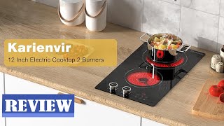 Bruner Electric Cooktop Review  12 Inch Electric Cooktop 2 Burners [upl. by Vary]