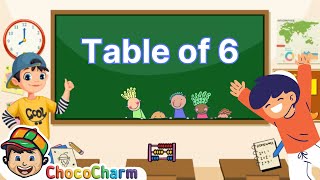 Table of 6  6 Ka Pahada  Learn Multiplication Table of 6  Math Table  Table 6 x 1  6 [upl. by Aimo453]