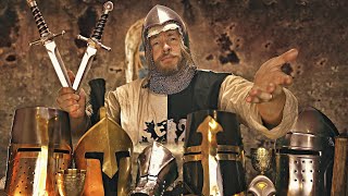 🛡️ASMR🛡️Medieval Helmet Fitting whilst under siege [upl. by Esahc]