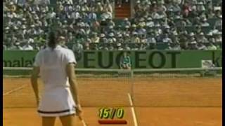 Sabatini vs Seles Roma 1992 Final 1011 [upl. by Aynnat]