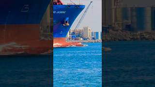 MASSIVE COSCO SHIPPING JASMINE🌊🌊 ship wow epic waves containership roughseas [upl. by Gardie]