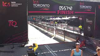 TCS Toronto Waterfront Marathon 2024  Finish Line Camera  RAW Feed [upl. by Dnalro]