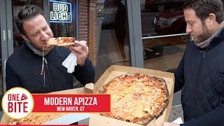 Barstool Pizza Review  Modern Apizza New HavenCT [upl. by Jedd]