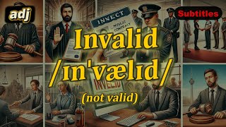 adj Invalid meaning not valid with 5 examples [upl. by Behnken]