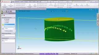 Solidworks Grundlagen Tutorial Schrift übertragen umwickeln [upl. by Eirruc]