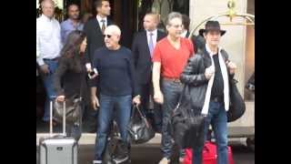 SPRINGSTEEN E STREET BAND LEAVES HOTEL GEORGE V PARIS [upl. by Ford611]