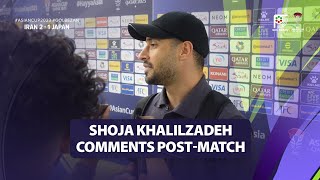 Shoja Khalilzadeh postmatch comments  Iran 2  1 Japan  2023 AFC Asian Cup [upl. by Adehsor]