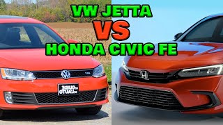 VOLKSWAGEN JETTA 14 TSI VS HONDA CIVIC FE RS [upl. by Salta174]