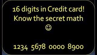 Secret mathematical magic in credit card and debit card in Hindi [upl. by Anma]