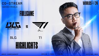 T1 vs BLG Highlights Game 4  Worlds 2024 GRAND FINAL  T1 vs Bilibili Gaming G4 [upl. by Imogene]