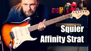 Squier Affinity Stratocaster Good Affordable Guitar [upl. by Brodeur675]