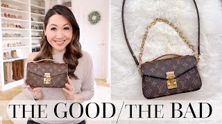 LOVE or HATE Louis Vuitton Pochette Metis East West Bag Review [upl. by Knorring]