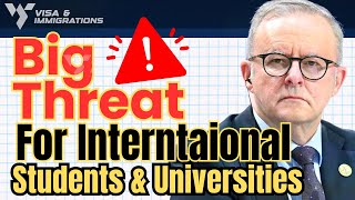 Big threat for International students in Australia  Australia Immigration News 2024 [upl. by Ellennahs171]