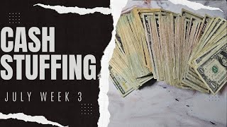 Cash Stuffing my Bills and Sinking Funds for July Week 3 Weekly Cash Budget Michelle Marie Budgets [upl. by Enneyehs]