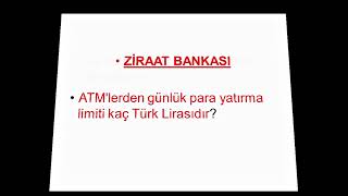 Ziraat bankası ATMlerden günlük para yatırma limiti kaç Türk Lirasıdır Ziraat atmden para yatırma [upl. by Seka965]