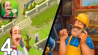 GARDENSCAPES NEW ACRES Walkthrough Gameplay Part 4  Day 4 iOS Android [upl. by Nayarb724]