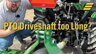 PTO Driveshaft too Long Dont Stress Heres the Fix [upl. by Roydd]