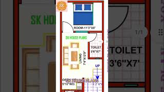 12X27 House Design  12 X 27 House Plan  shorts AShortADay [upl. by Eusassilem]