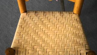 Instructions for Chair Seat Weaving [upl. by Ehttam768]