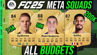 FC 25  Best META Starter Squads ALL BUDGETS 50k  100k  250k  500k 750k  1M  15M [upl. by Semele]