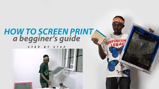 How To Screen Print for Beginners [upl. by Hutson]