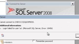 Microsoft SQL Server Error 18456 Login Failed for User [upl. by Krissie636]